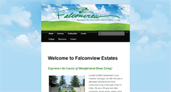 Desktop Screenshot of falconviewestatesllc.com