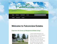 Tablet Screenshot of falconviewestatesllc.com